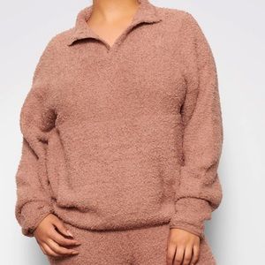 SKIMS COZY KNIT PULLOVER | ROSE CLAY